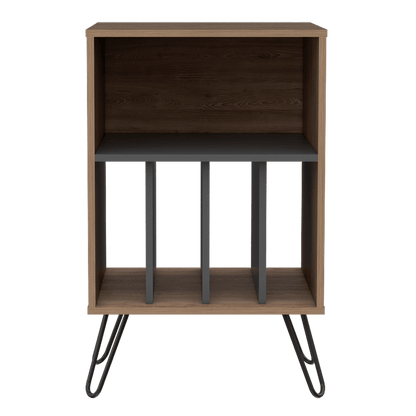 Mueble Auxiliar Lara color Miel y Plata oscuro para Ambientes.