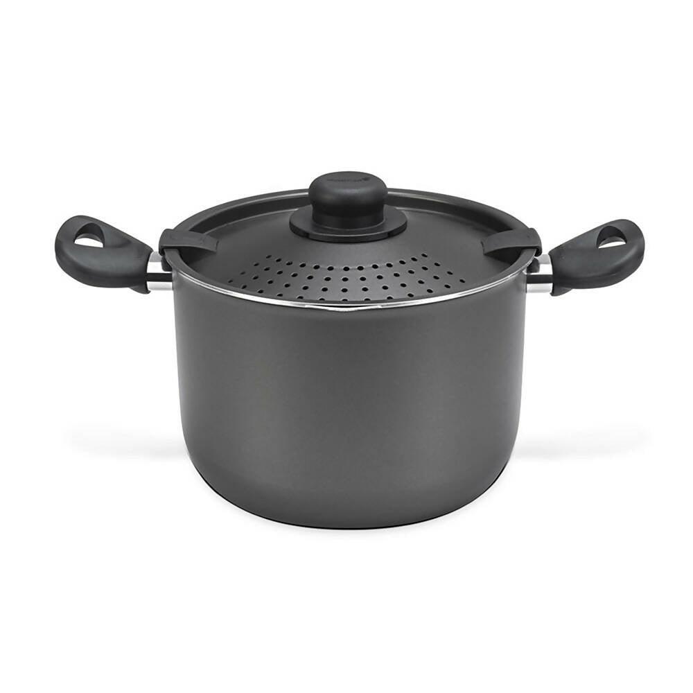 Olla Colapasta Funcional 22 cm Gris - VIRTUAL MUEBLES