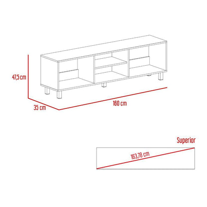 Combo para Habitación Nizki, incluye Closet y mesa para TV.