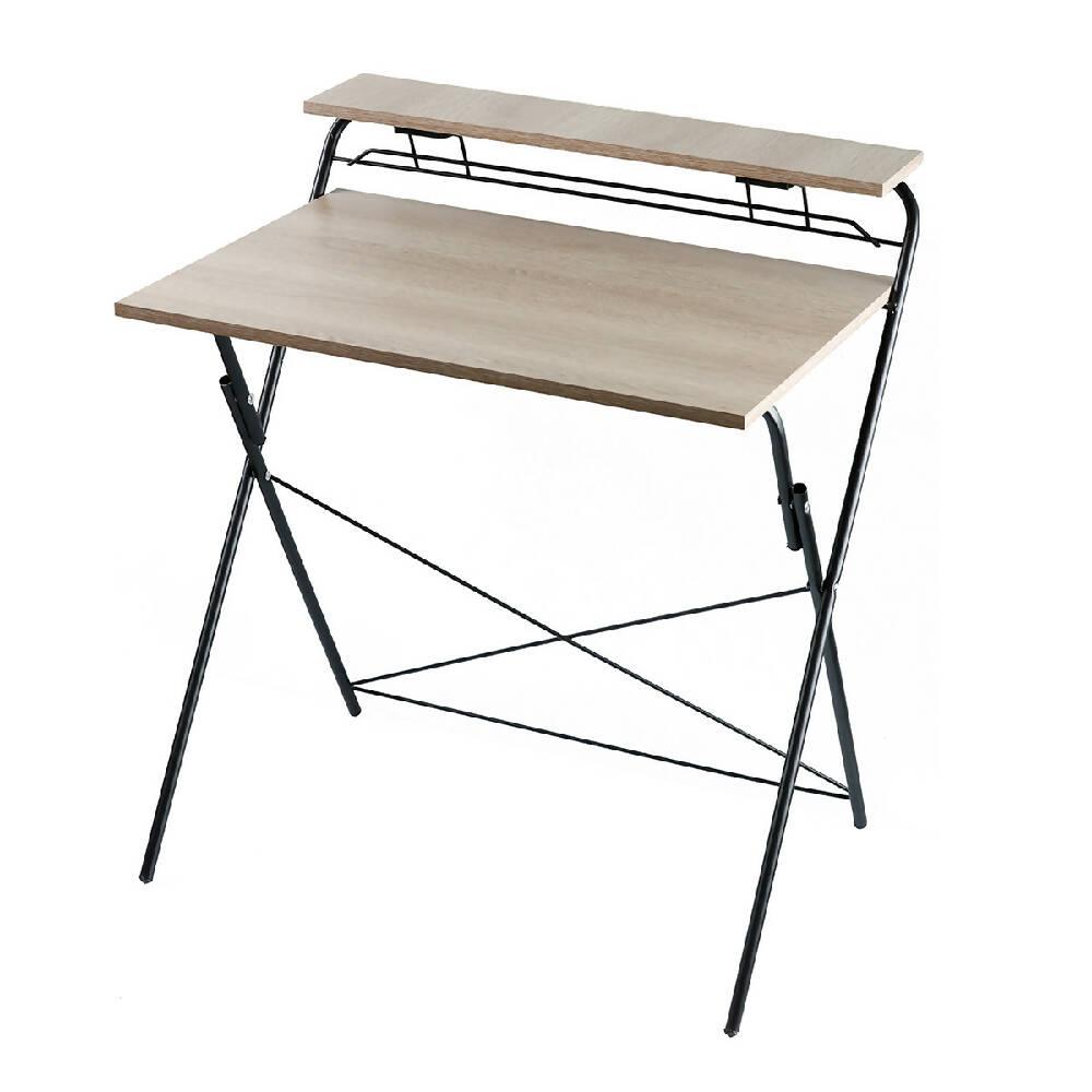 Escritorio plegable base negra rustic sand - VIRTUAL MUEBLES