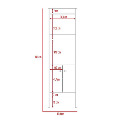 Mueble Auxiliar de Baño Blake color Café claro para Baño.