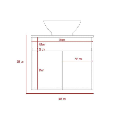 Mueble Aereo Delfi color Blanco Para Cocina.