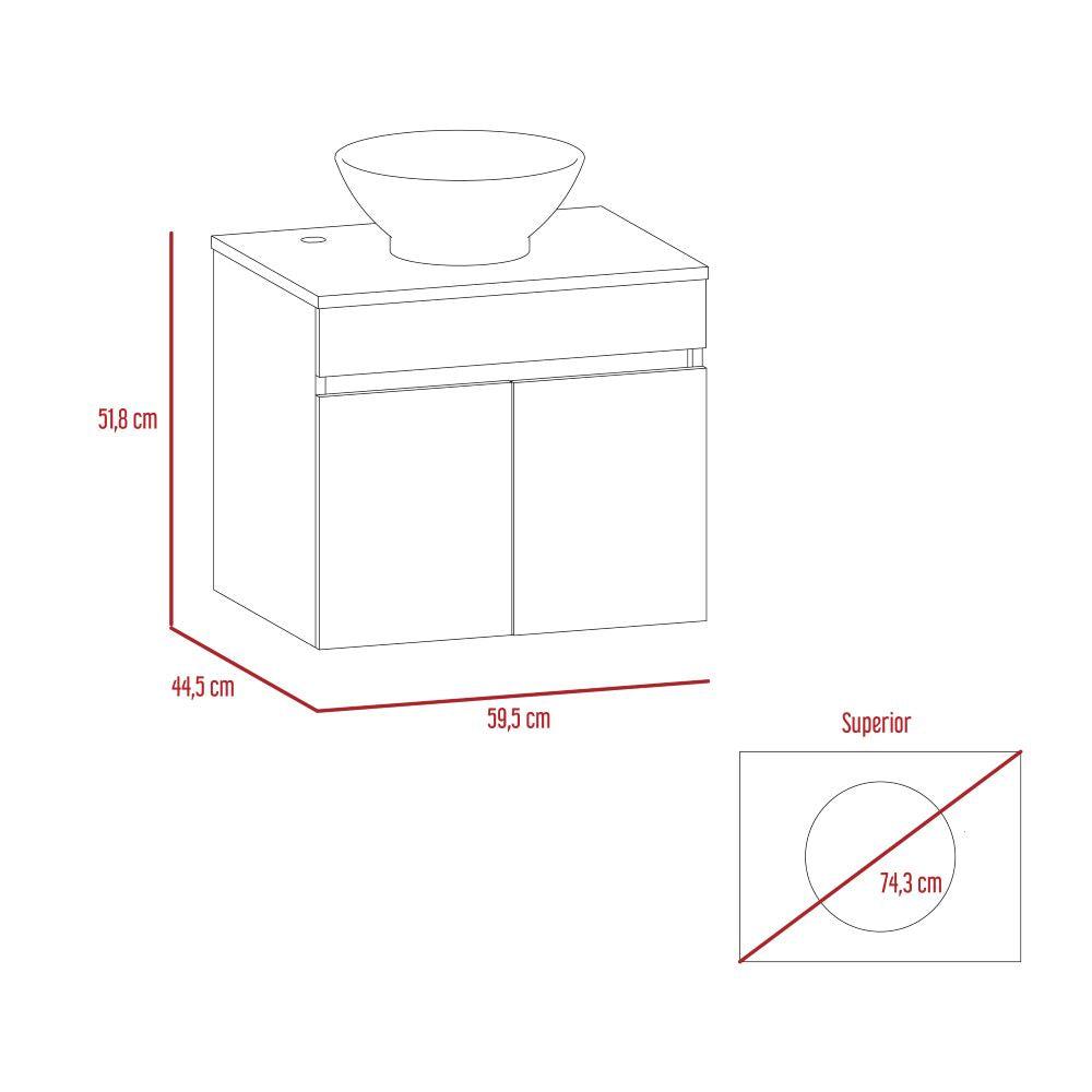 Mueble Aereo Delfi color Blanco Para Cocina.