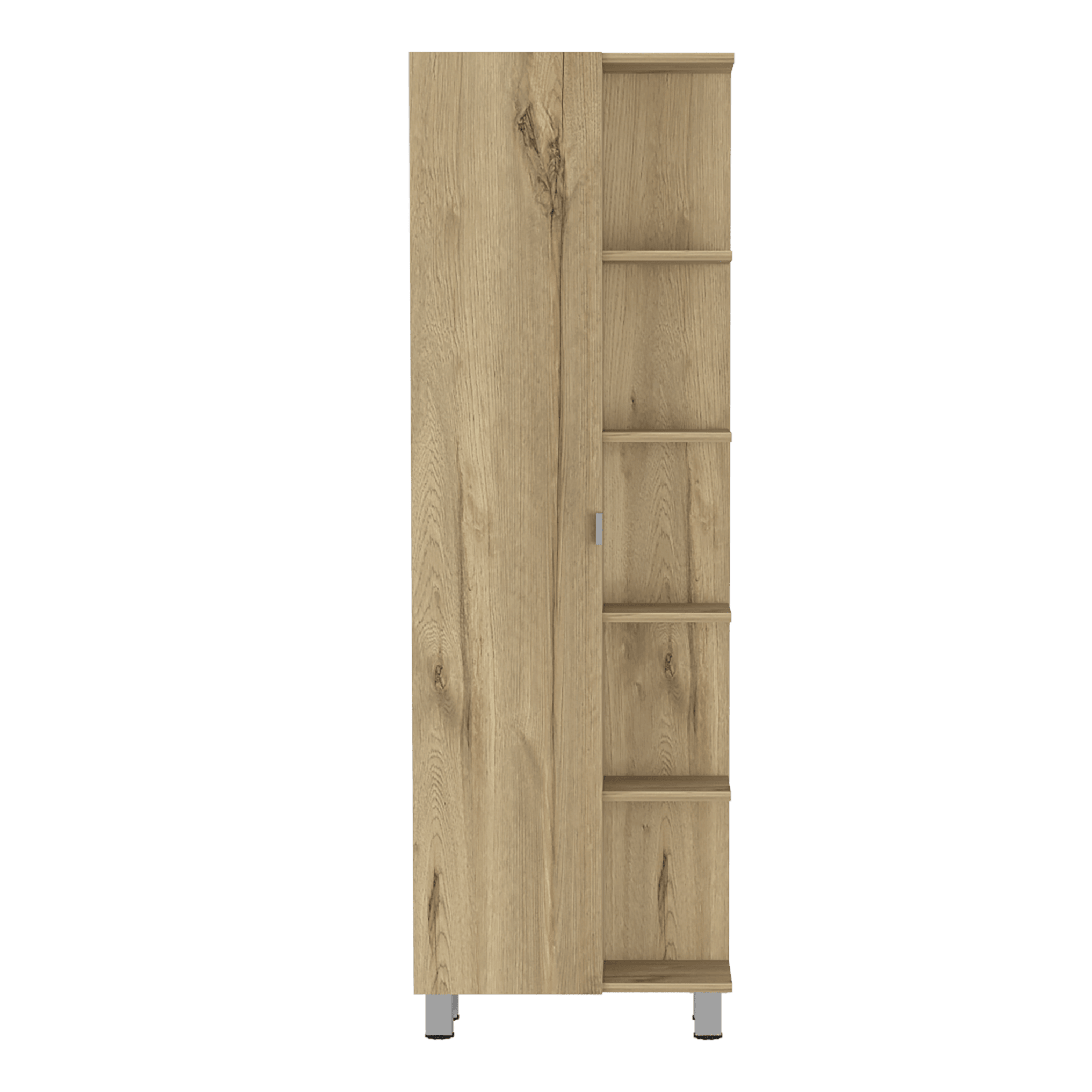 NOALED Mueble esquinero Roble marrón 33x33x164,5 cm Madera