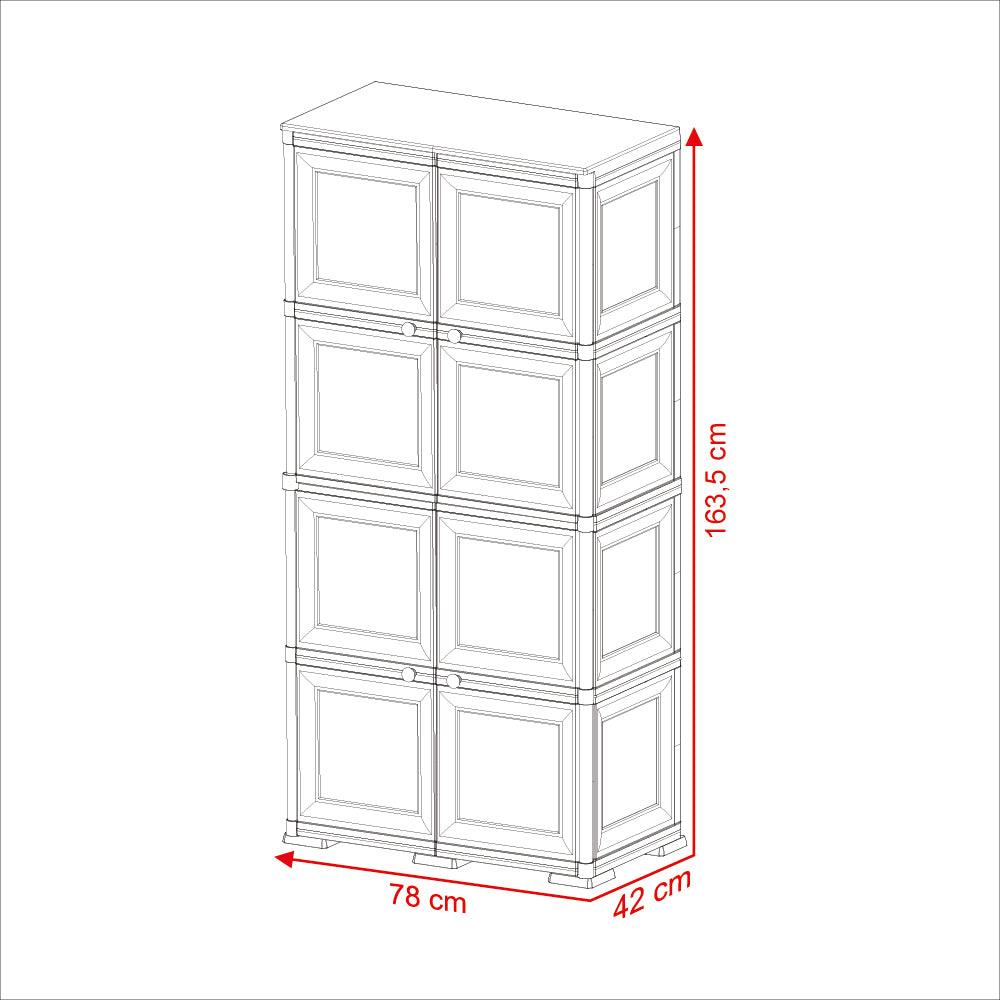 Mueble Organizador Elegance Da Vinci Liso Infantil color Fucsia para Habitación.