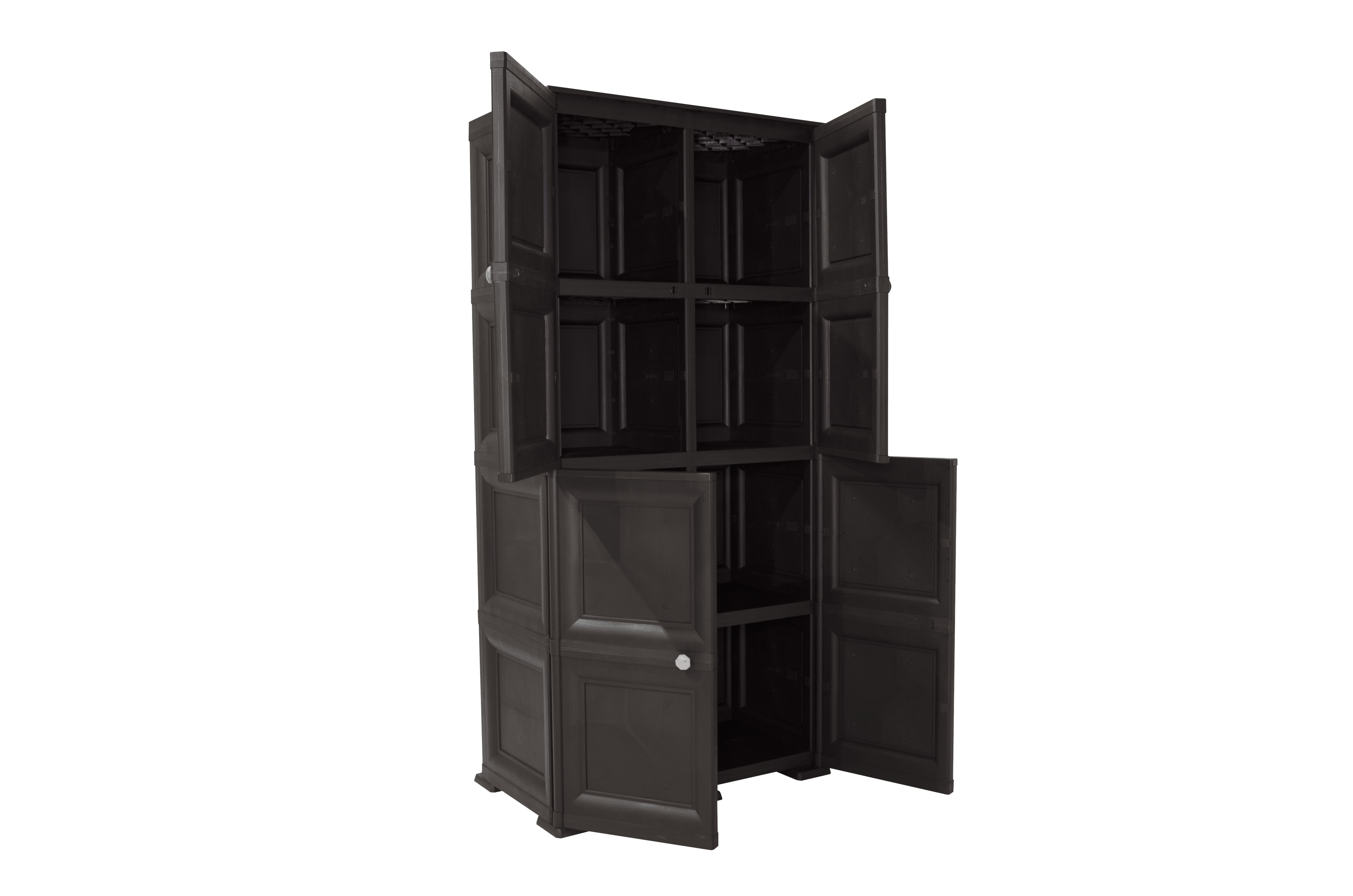 Mueble Organizador Elegance Liso Da Vinci color Wengue para Habitación.