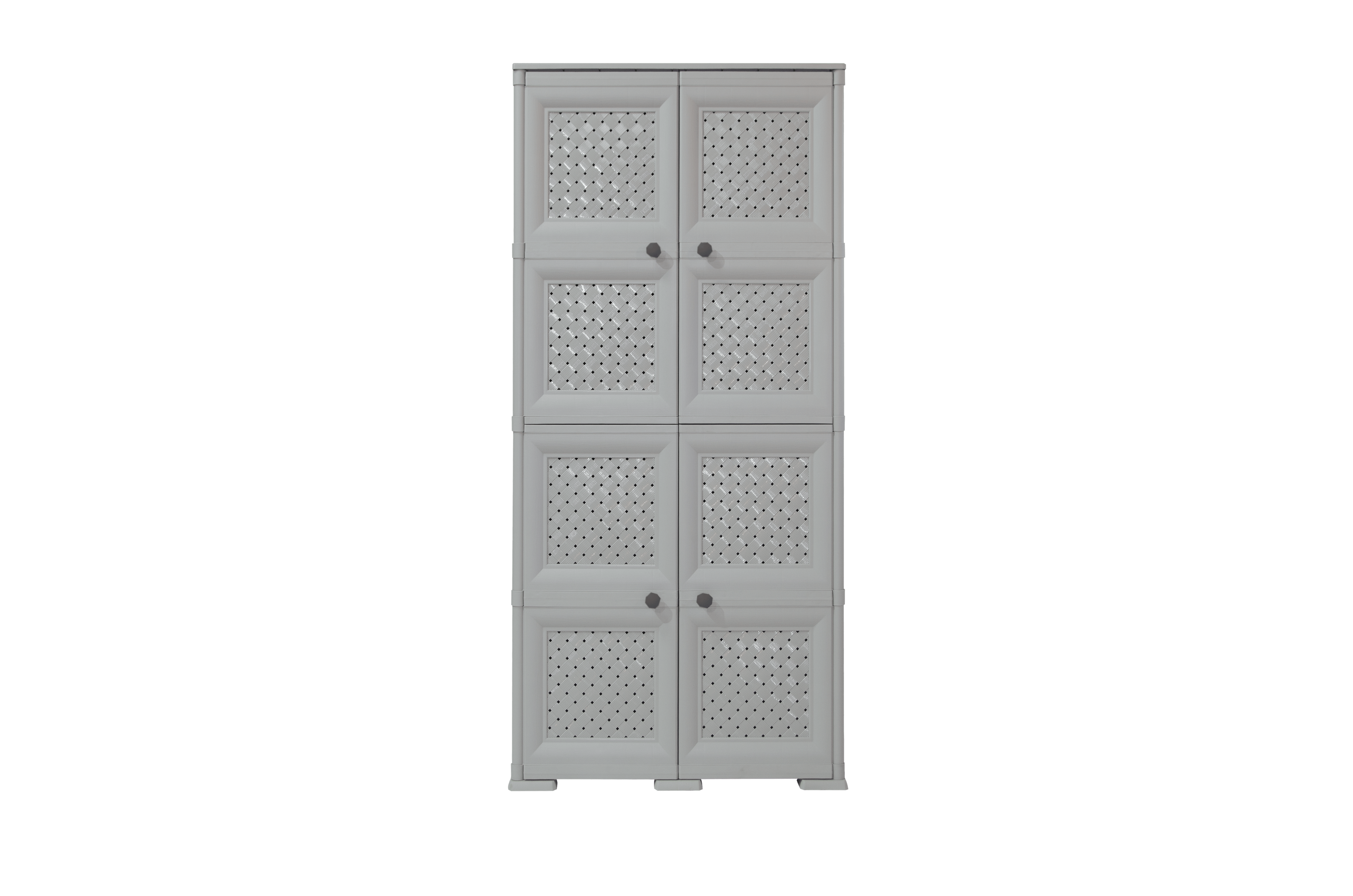 Mueble Organizador Elegance Rattan Da Vinci color Gris para Habitación.