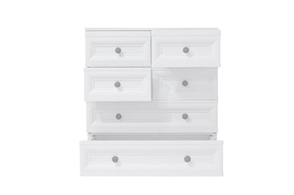 Mueble Organizador Elegance Dali color Blanco Perla para Habitación.