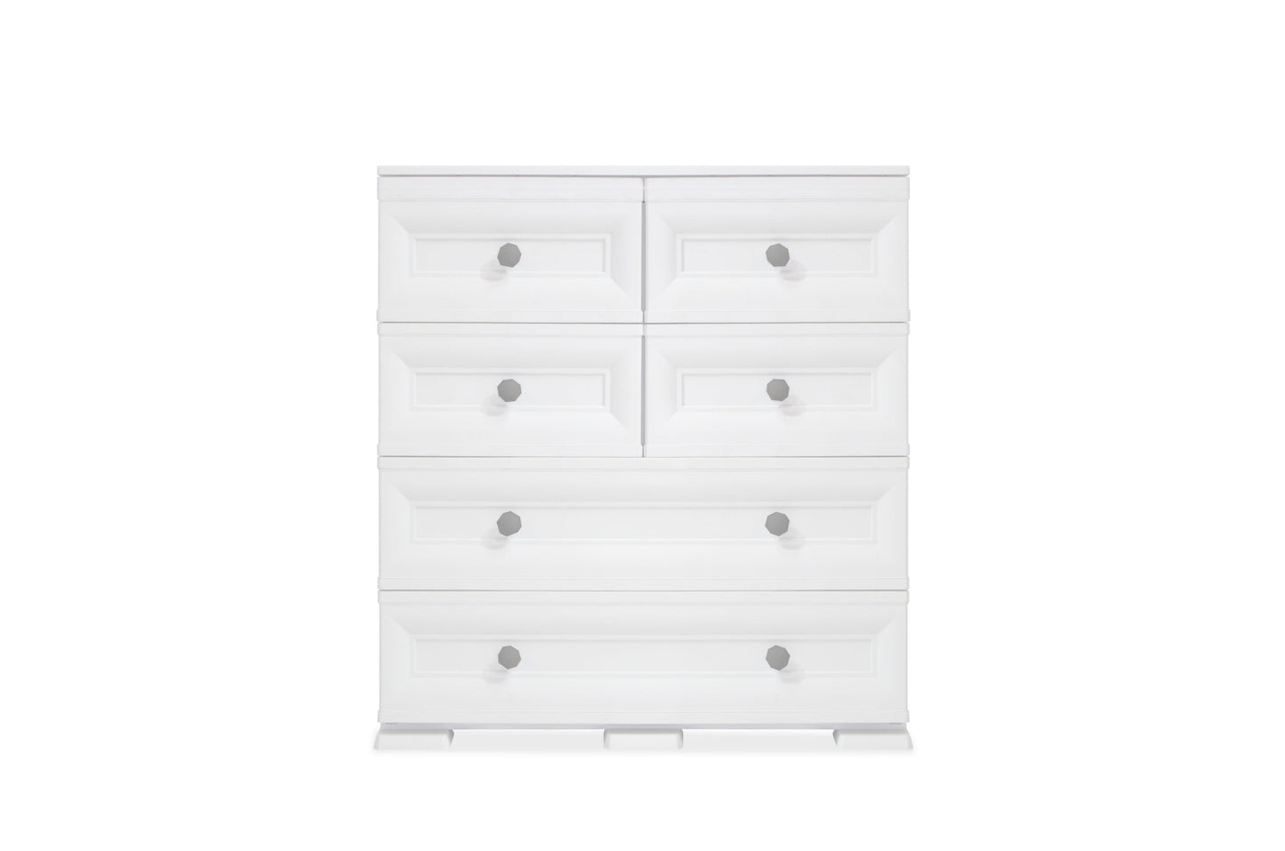 Mueble Organizador Elegance Dali color Blanco Perla para Habitación.