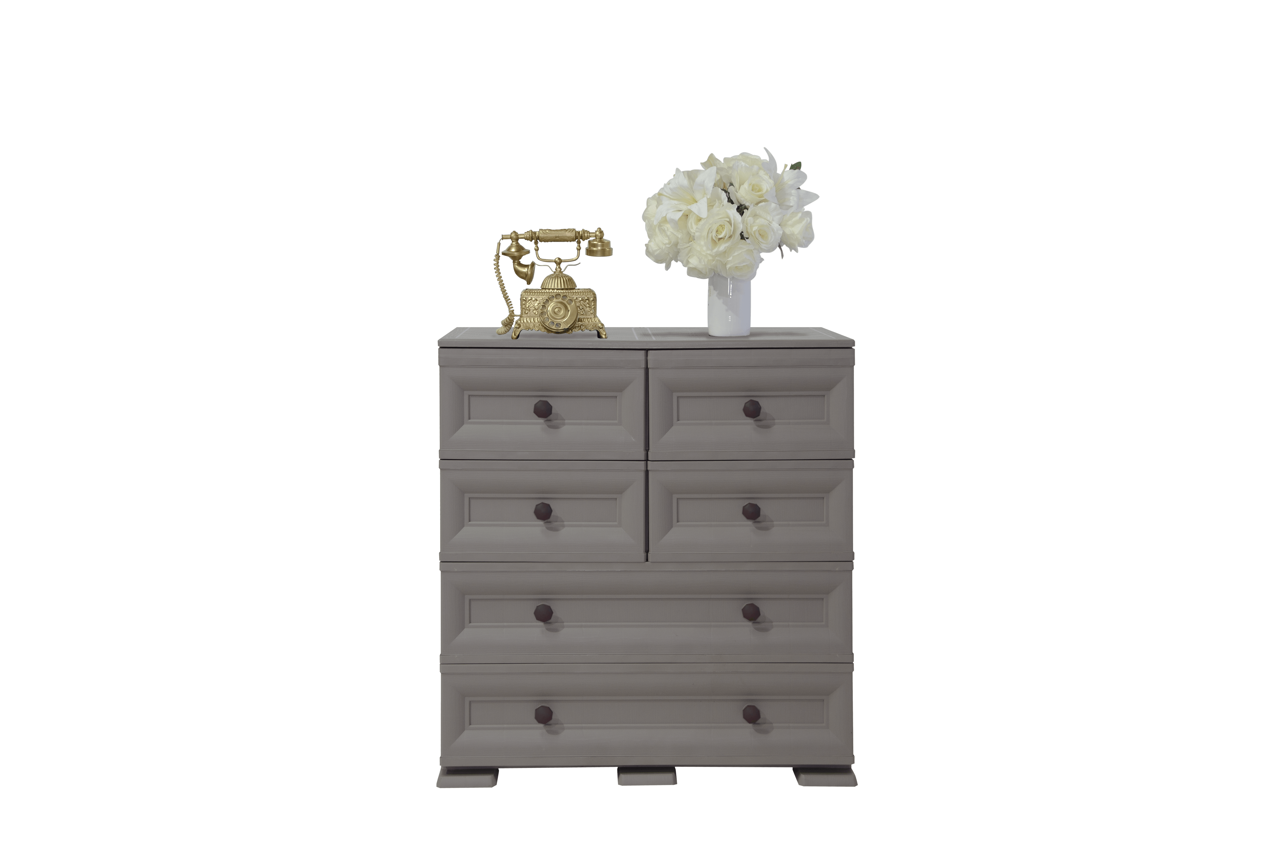 Mueble Organizador Elegance Dali color Cocoa para Habitación.
