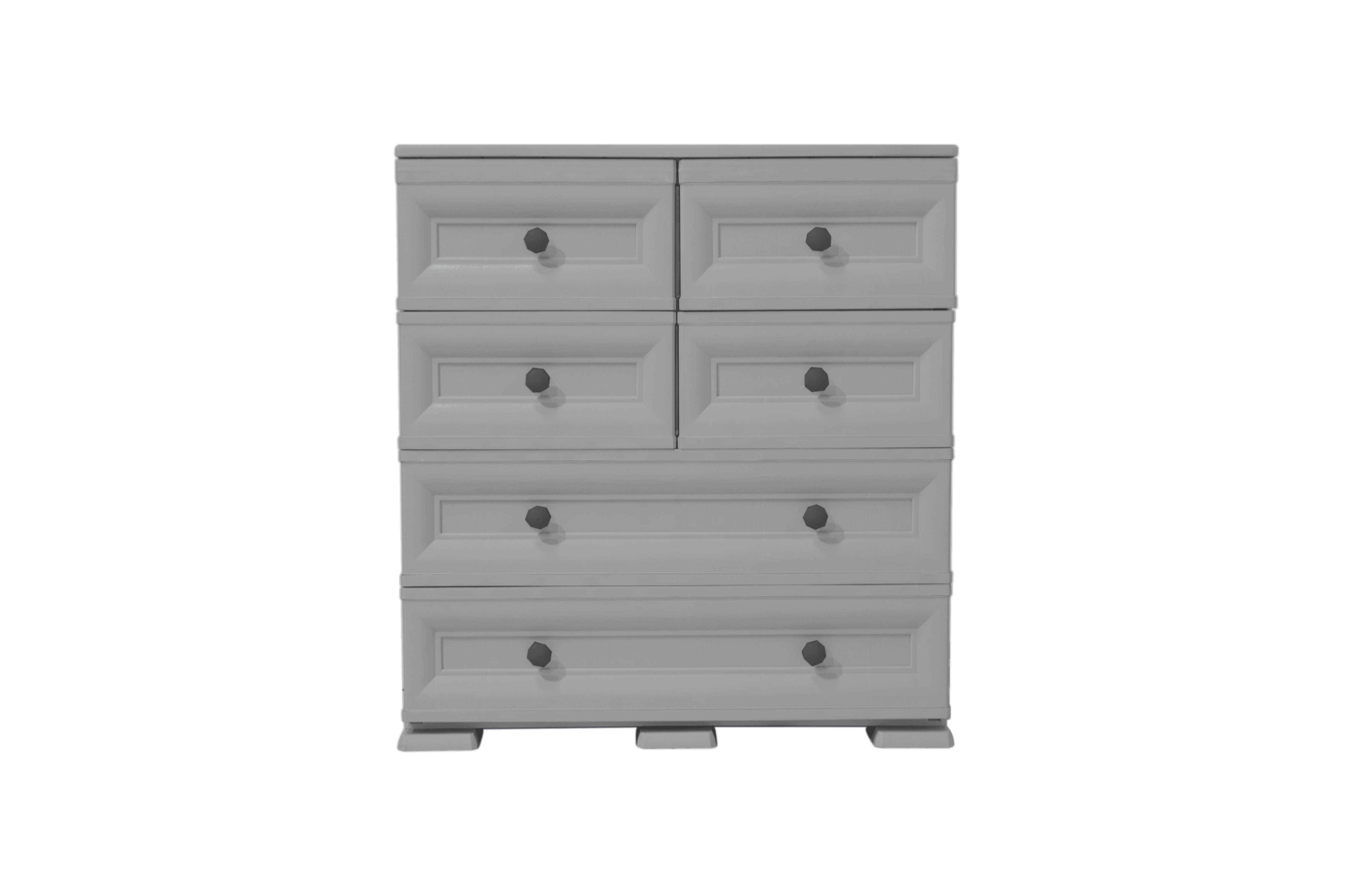 Mueble Organizador Elegance Dali color Gris para Habitación.