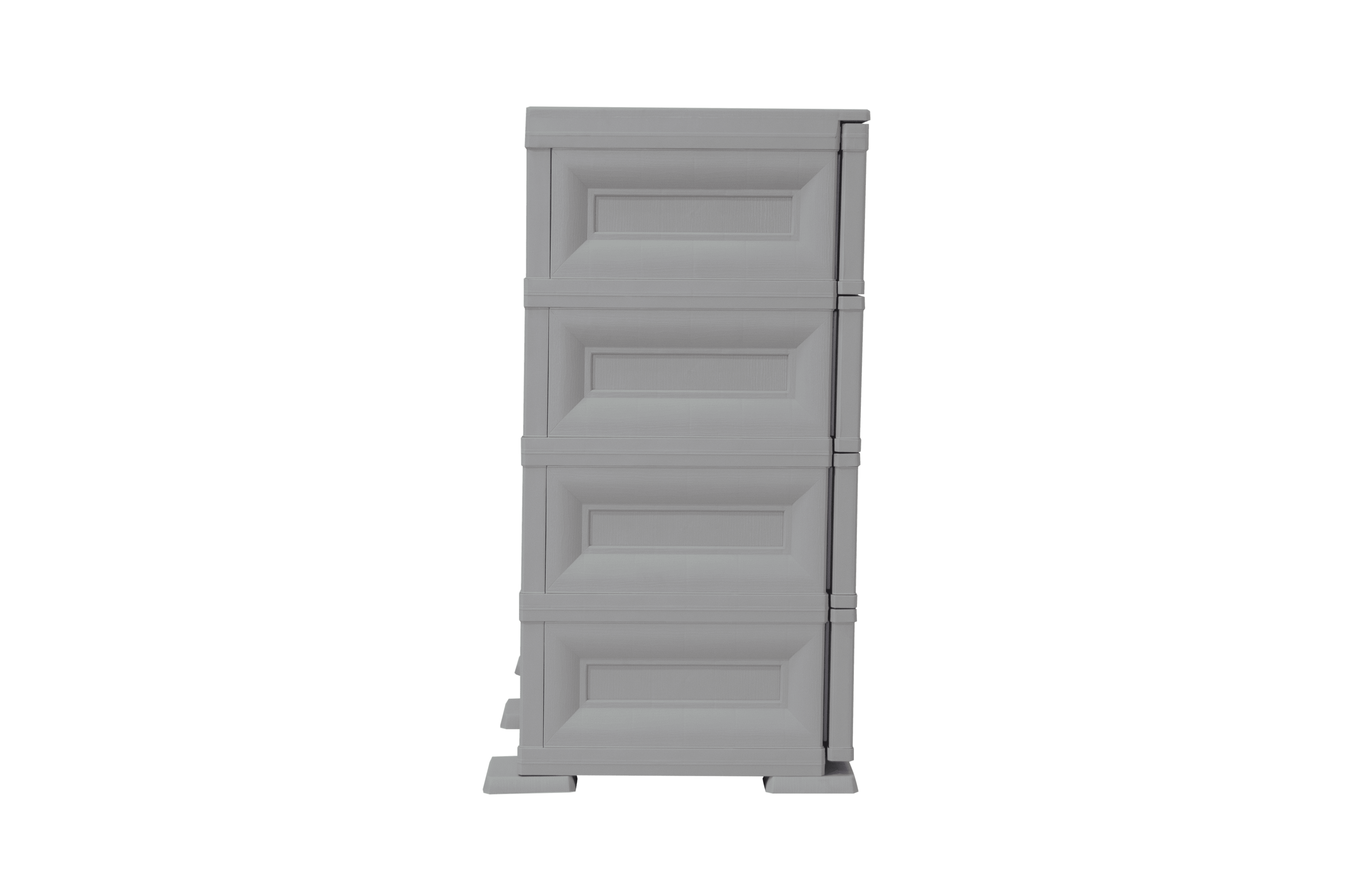 Mueble Organizador Elegance Dali color Gris para Habitación.
