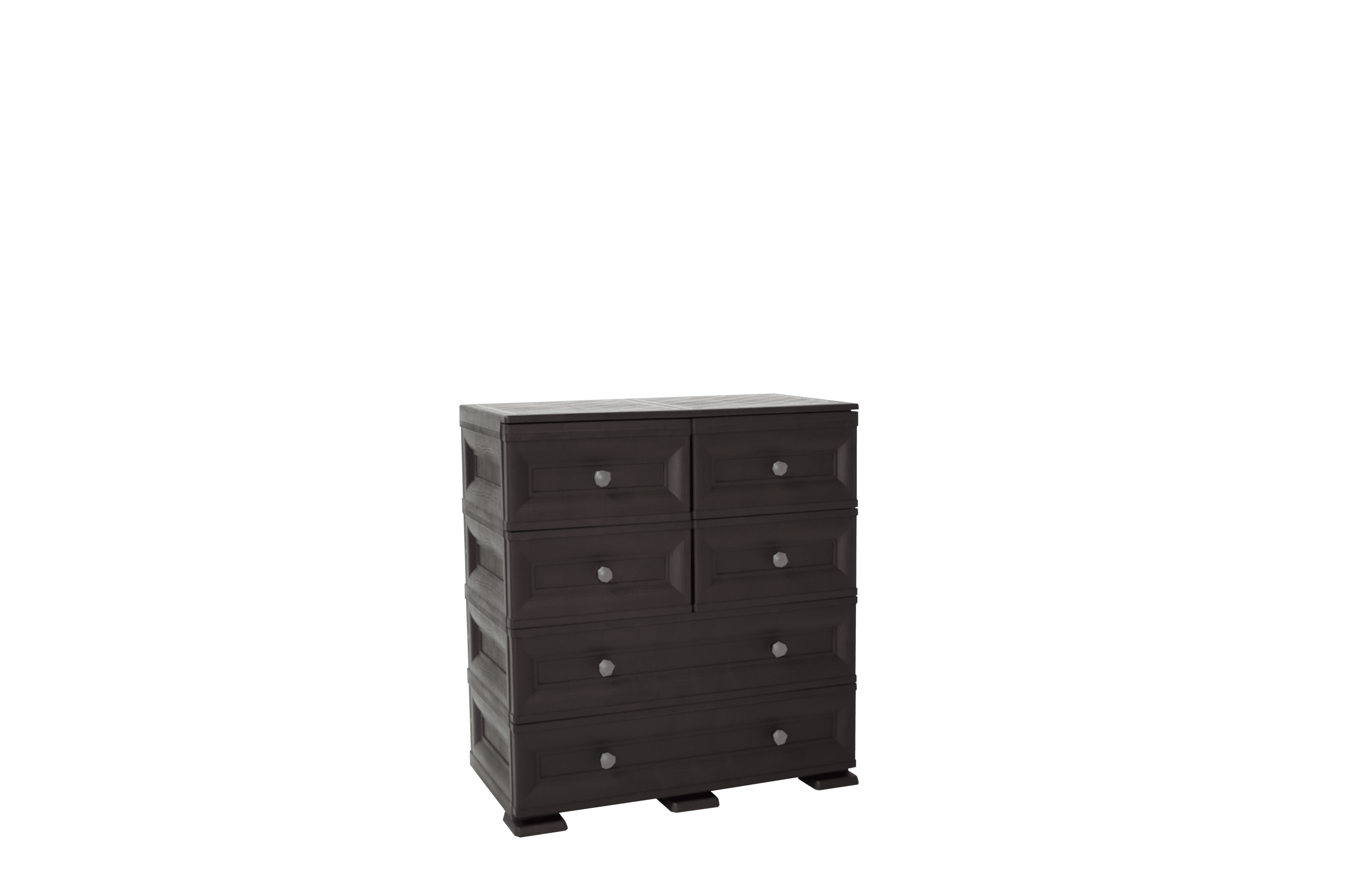 Mueble Organizador Elegance Dali color Wengue para Habitación.