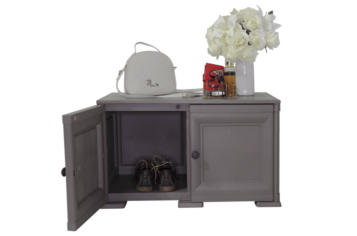 Mueble Organizador Elegance Liso Goya color Cocoa para Habitación.