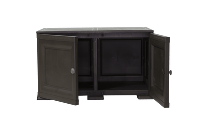Mueble Organizador Elegance Liso Goya color Wengue para Habitación.