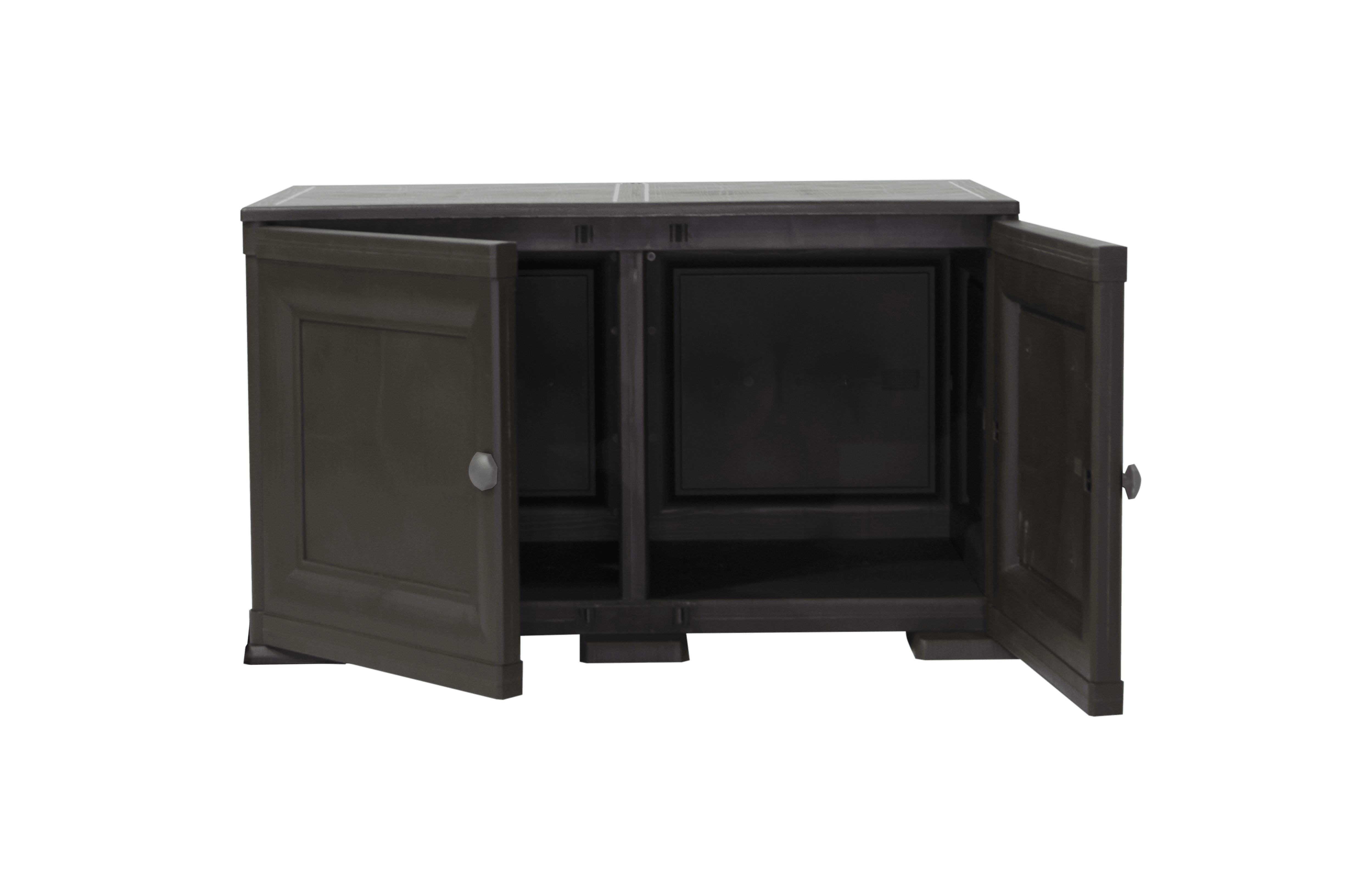 Mueble Organizador Elegance Liso Goya color Wengue para Habitación.