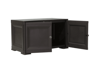 Mueble Organizador Elegance Liso Goya color Wengue para Habitación.