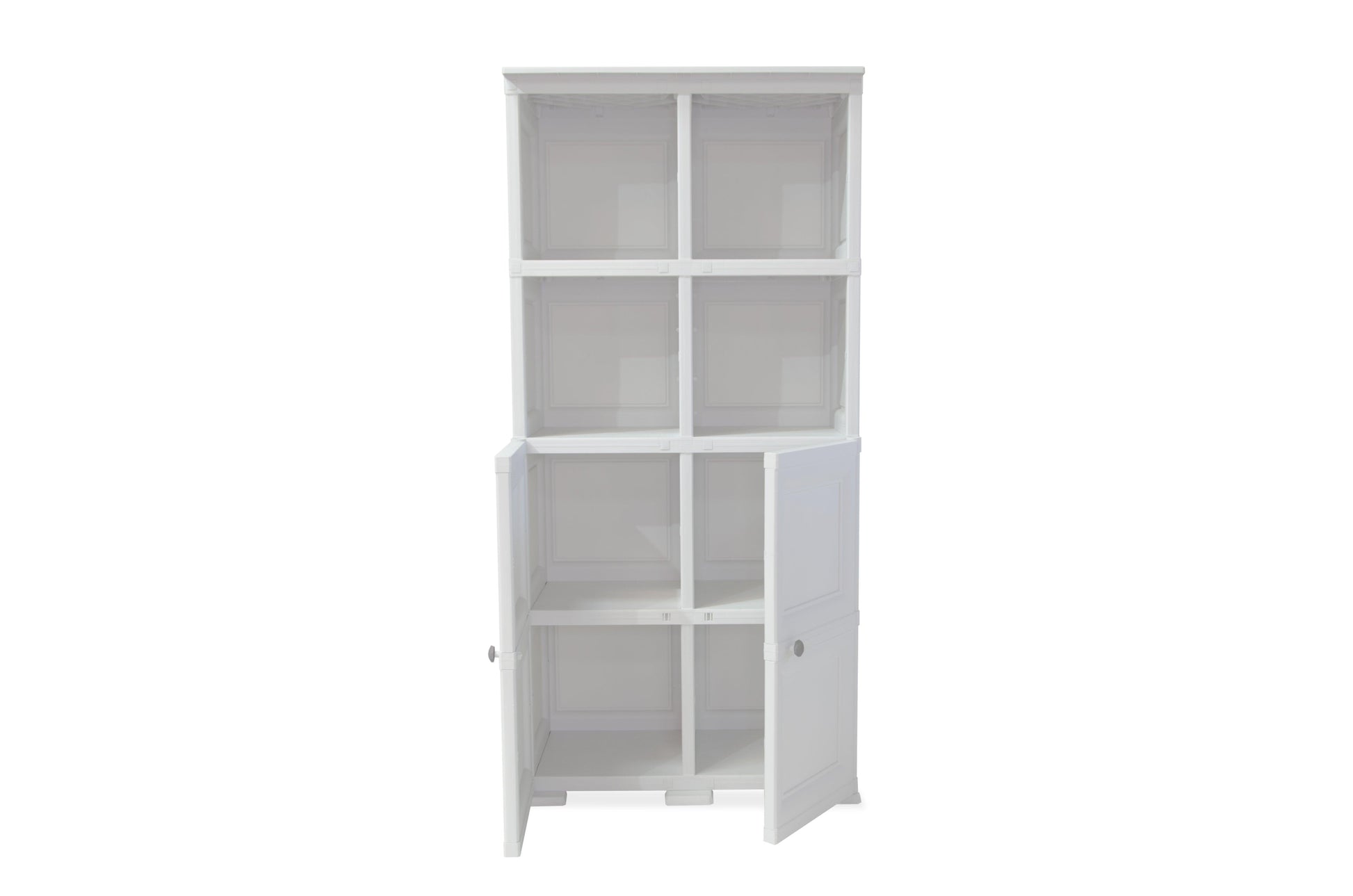 Mueble Organizador Elegance Liso Monet color Blanco Perla para Habitación.