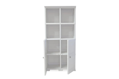 Mueble Organizador Elegance Liso Monet color Blanco Perla para Habitación.