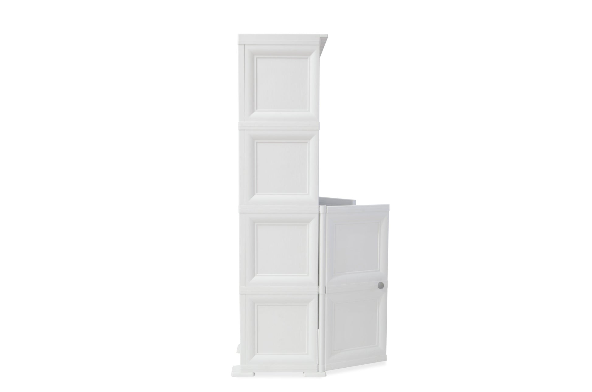 Mueble Organizador Elegance Liso Monet color Blanco Perla para Habitación.