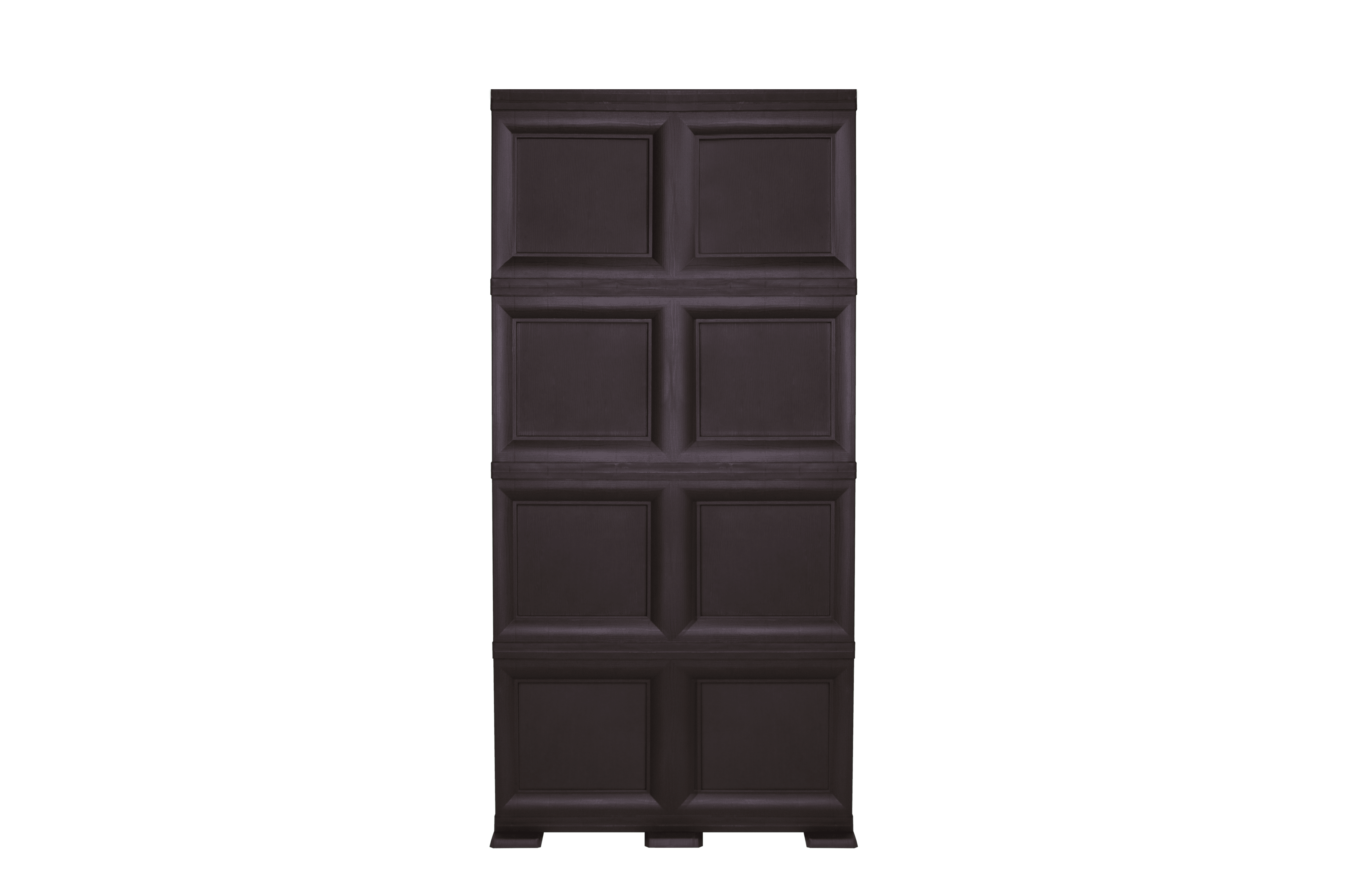 Mueble Organizador Elegance Liso Monet color Wengue para Habitación.