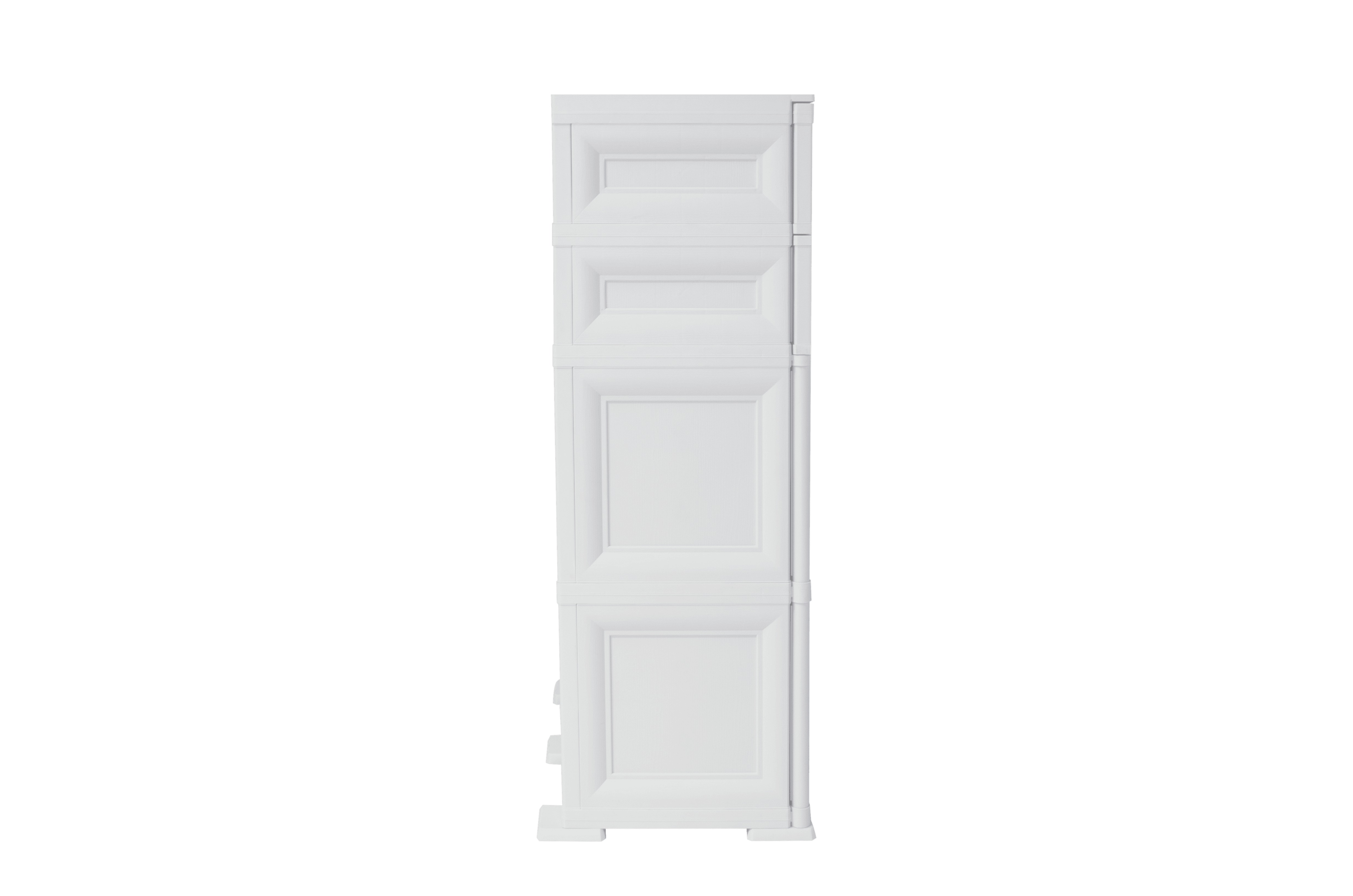 Mueble Organizador Elegance Picasso color Blanco Perla para Habitación.