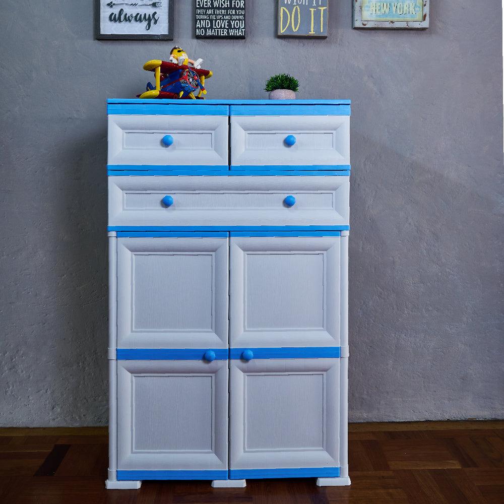 Mueble organizador elegance picasso, infantil fucsia, con tres