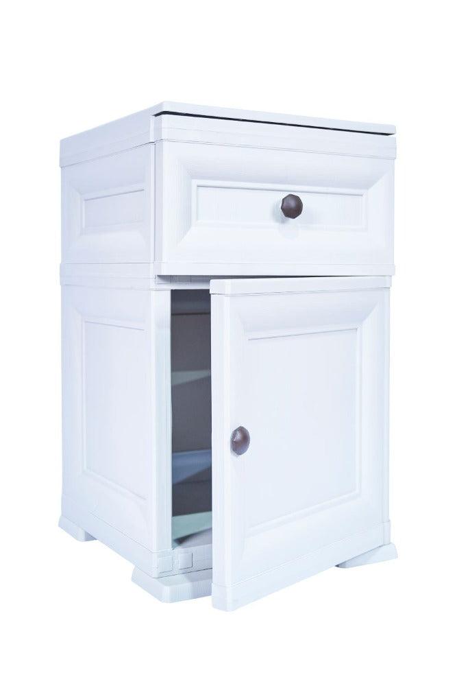 Mueble Organizador Elegance Tiziano color Blanco Duqueza para Habitación.