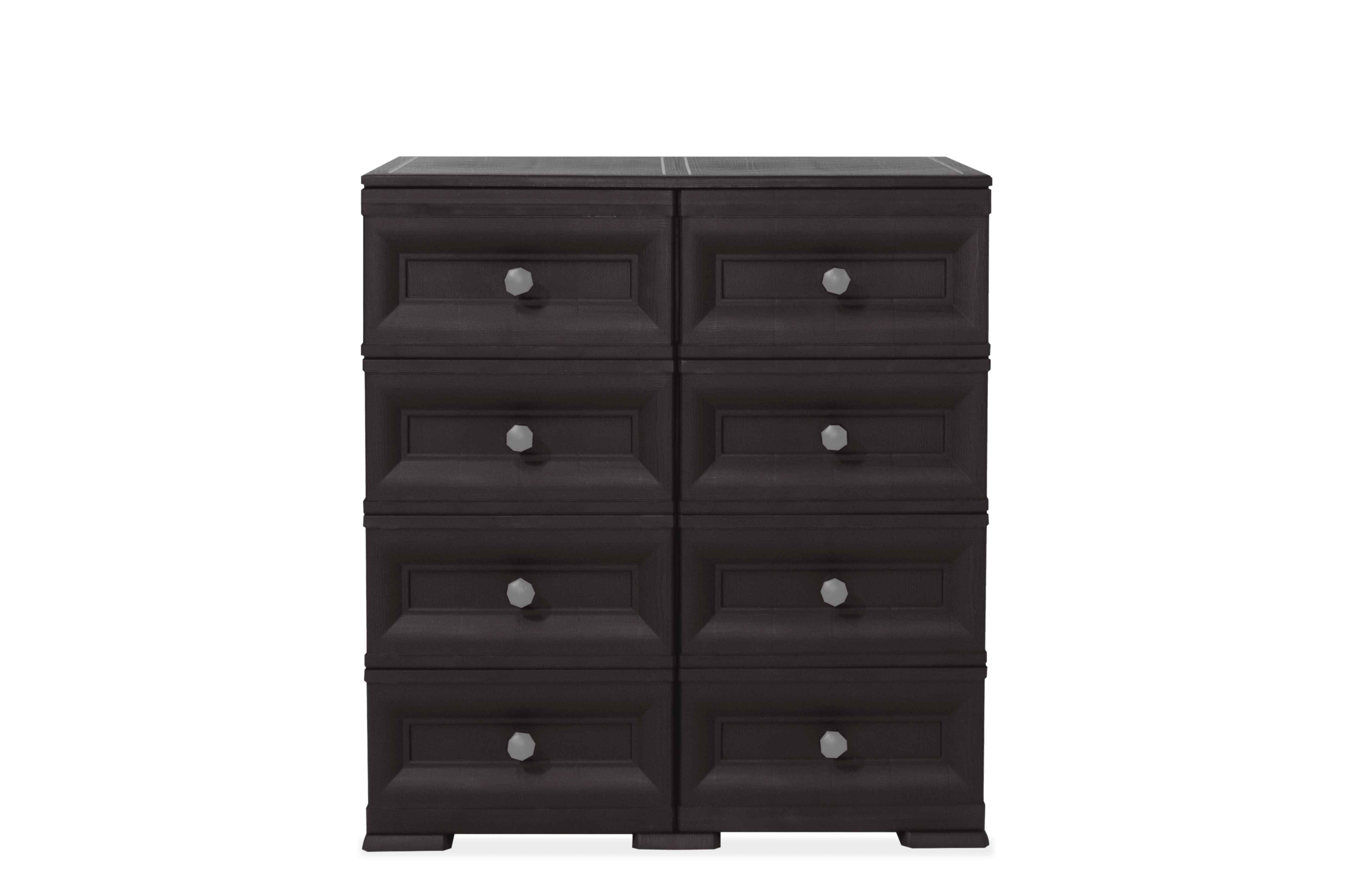 Mueble Organizador Elegance Van Gogh color Wengue para Habitación.