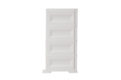 Mueble Organizador Elegance Van Gogh color Blanco Perla para Habitación.