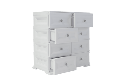 Mueble Organizador Elegance Van Gogh color Blanco Perla para Habitación.