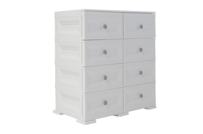 Mueble Organizador Elegance Van Gogh color Blanco Perla para Habitación.