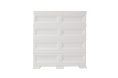 Mueble Organizador Elegance Van Gogh color Blanco Perla para Habitación.
