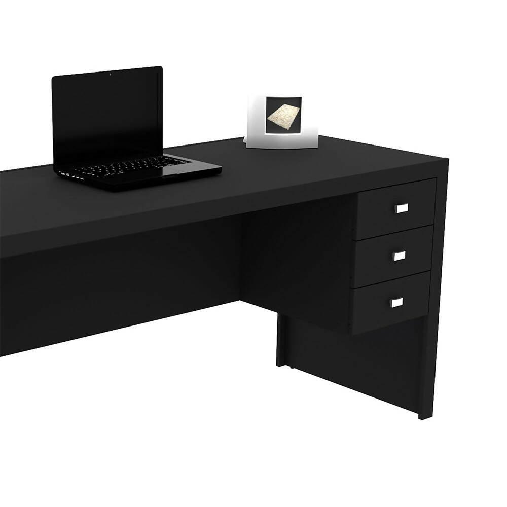 Escritorio Turín Negro - VIRTUAL MUEBLES