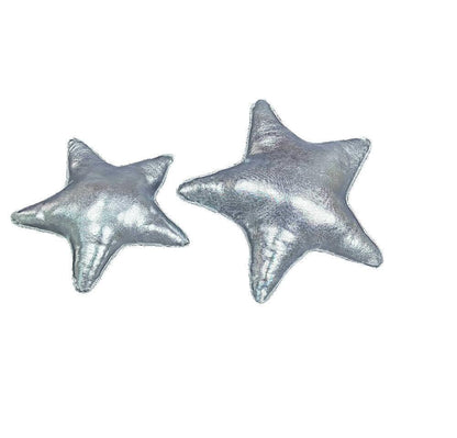 Cojin Decorativo Navideño Estrella x2 Plateadas - VIRTUAL MUEBLES