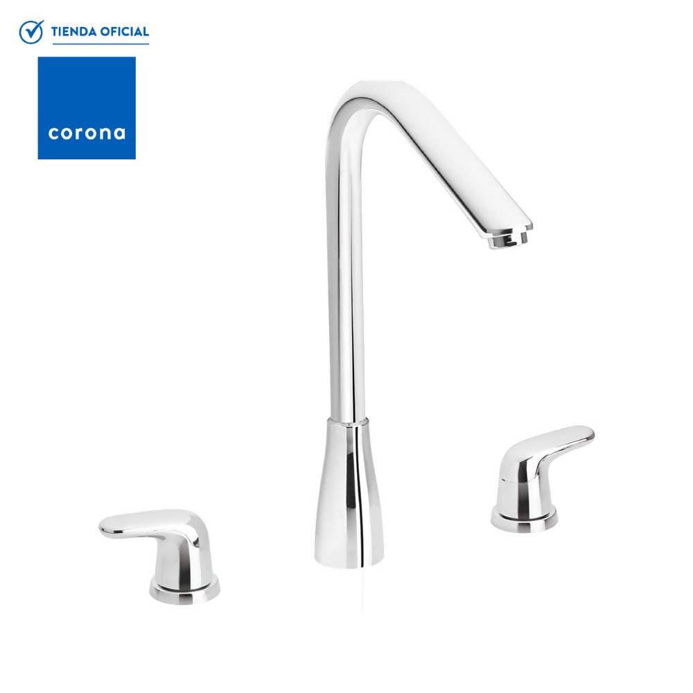 Grifería Corona Lavaplatos 8 Pulgadas Aluvia Palanca - VIRTUAL MUEBLES
