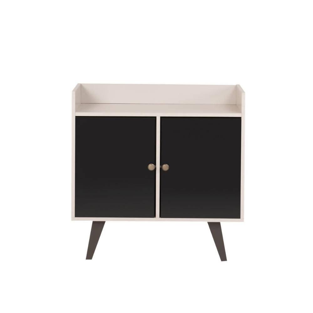 Biffet 2 puertas Neto Blanco y Negro - VIRTUAL MUEBLES