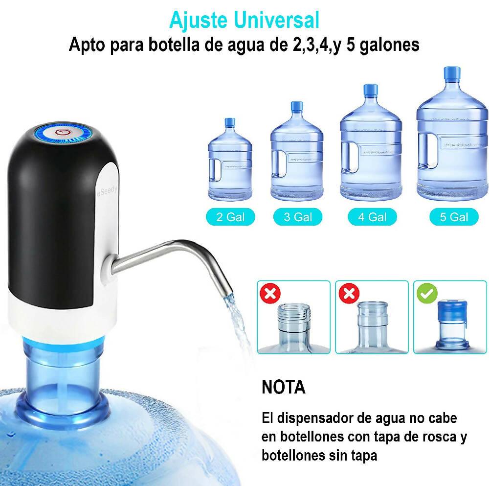 Dispensador De Agua Eléctrico Recargable USB Bomba Universal - VIRTUAL MUEBLES