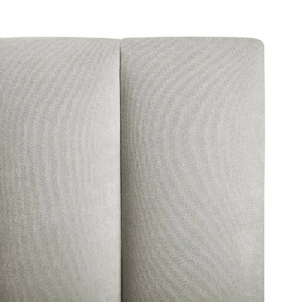 Cabecero Paneles Cama Sencilla Gris Plata - VIRTUAL MUEBLES