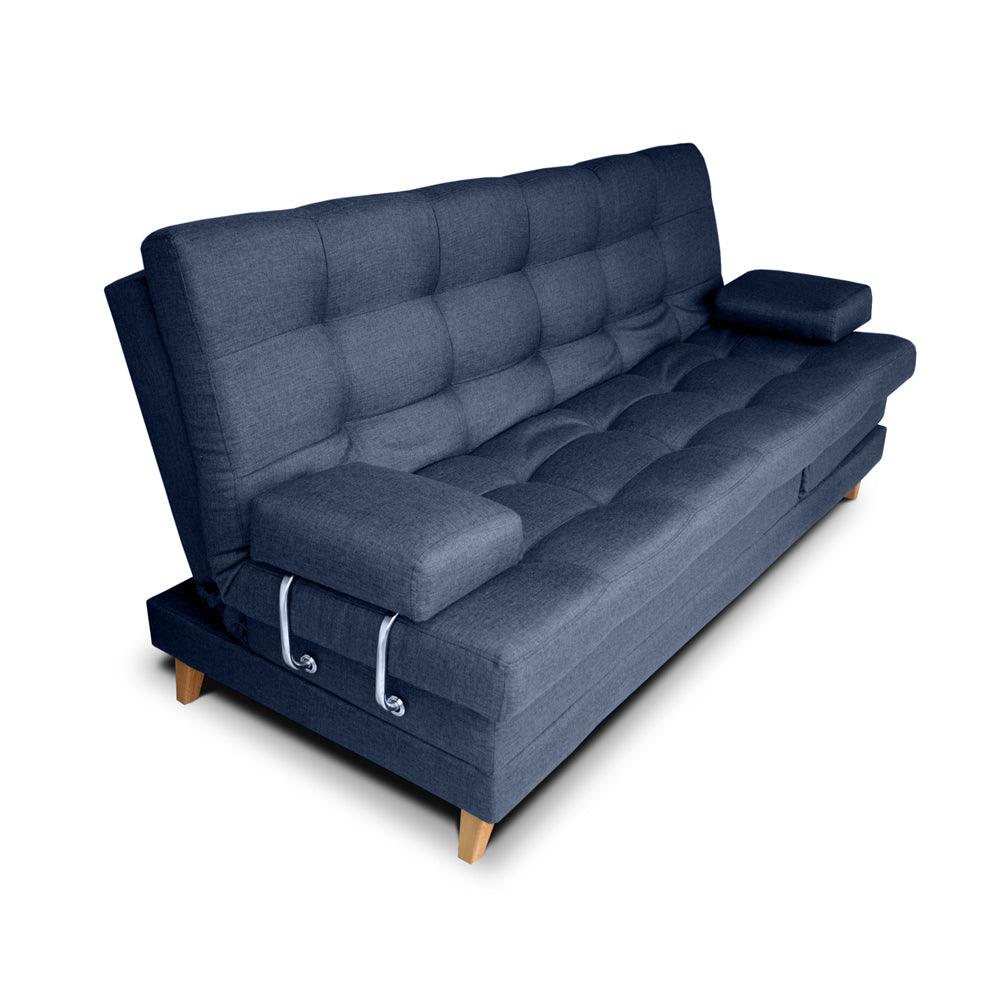 Sofácama Balmain Multifuncional Tela Plomo - VIRTUAL MUEBLES
