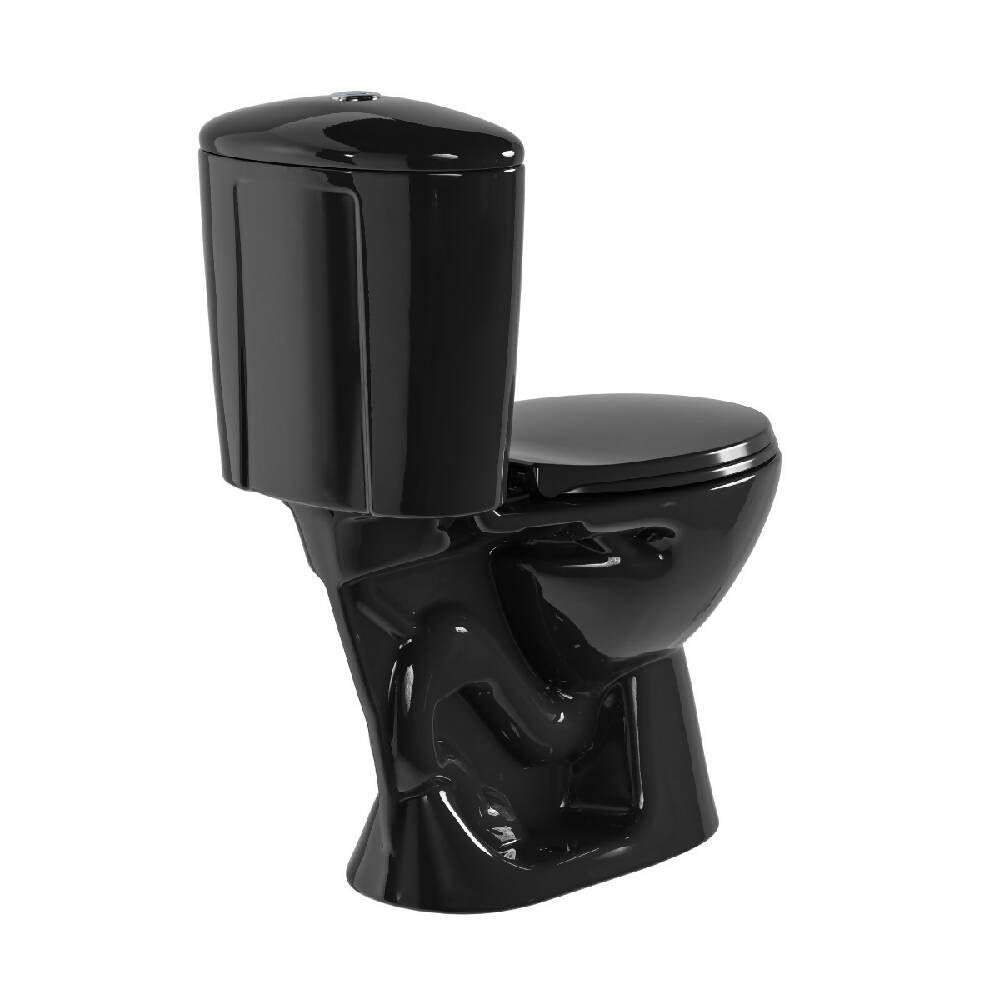 Sanitario Corona Manantial Pro Redondo Negro - VIRTUAL MUEBLES