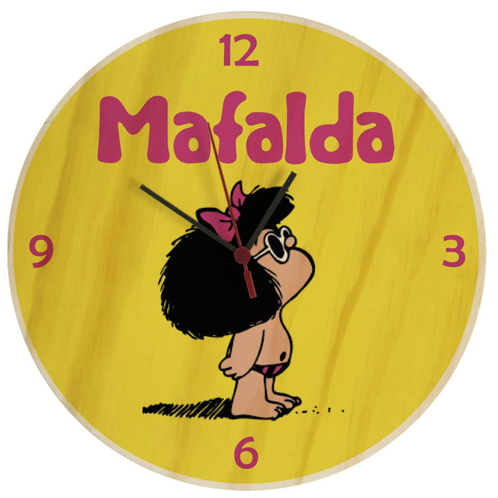 Reloj Mafalda Amarillo - VIRTUAL MUEBLES
