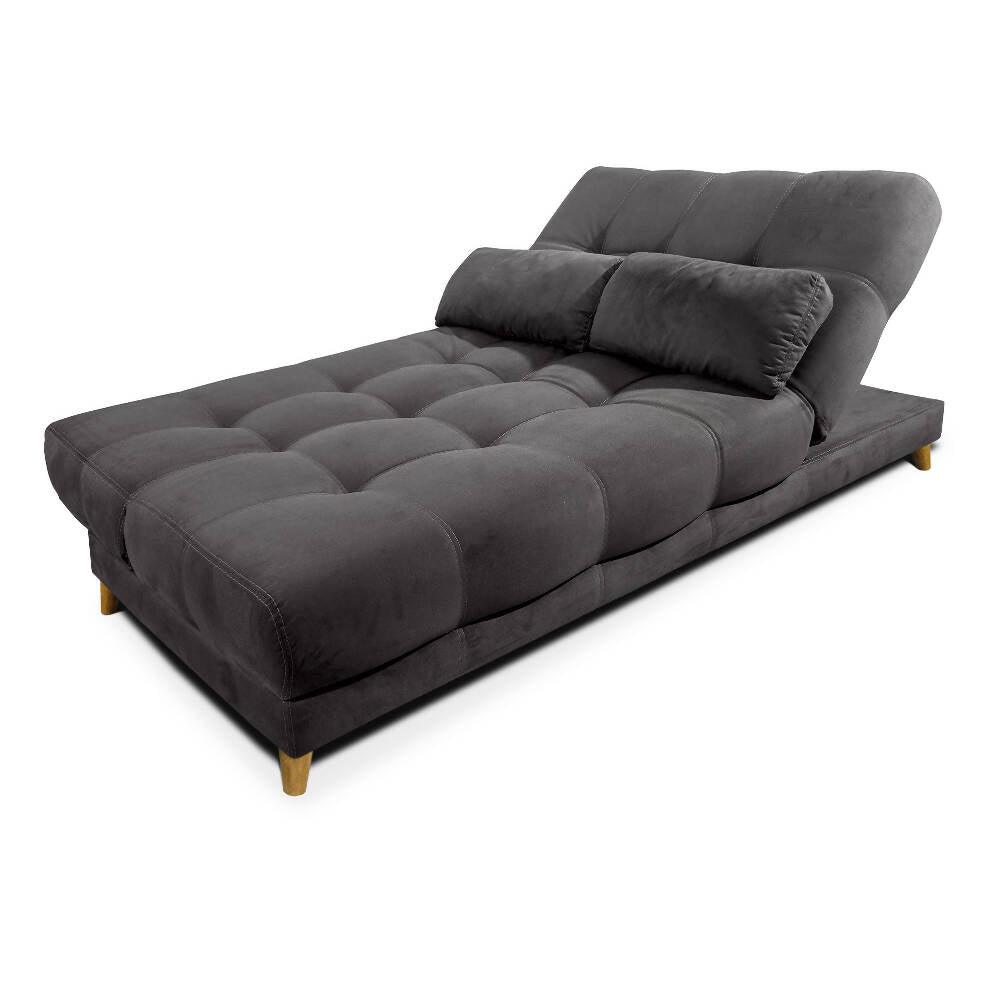 Sofacama Martins 5 Posiciones Tela Gris - VIRTUAL MUEBLES