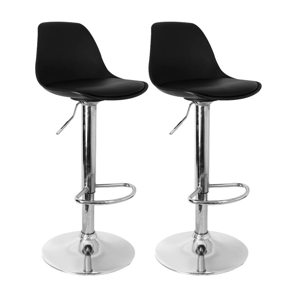 Kit por 2 Silla Oslo Tipo Bar - Negra