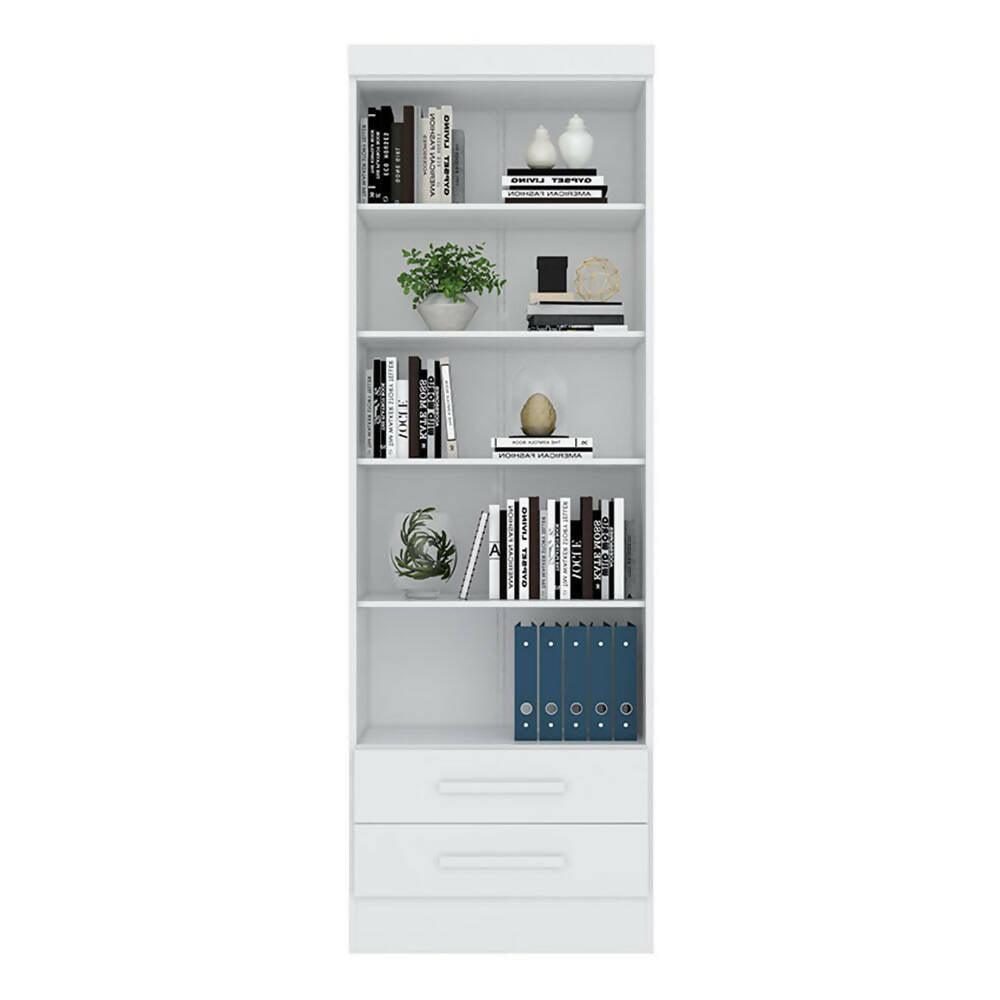 Biblioteca Curitiba Blanco - VIRTUAL MUEBLES