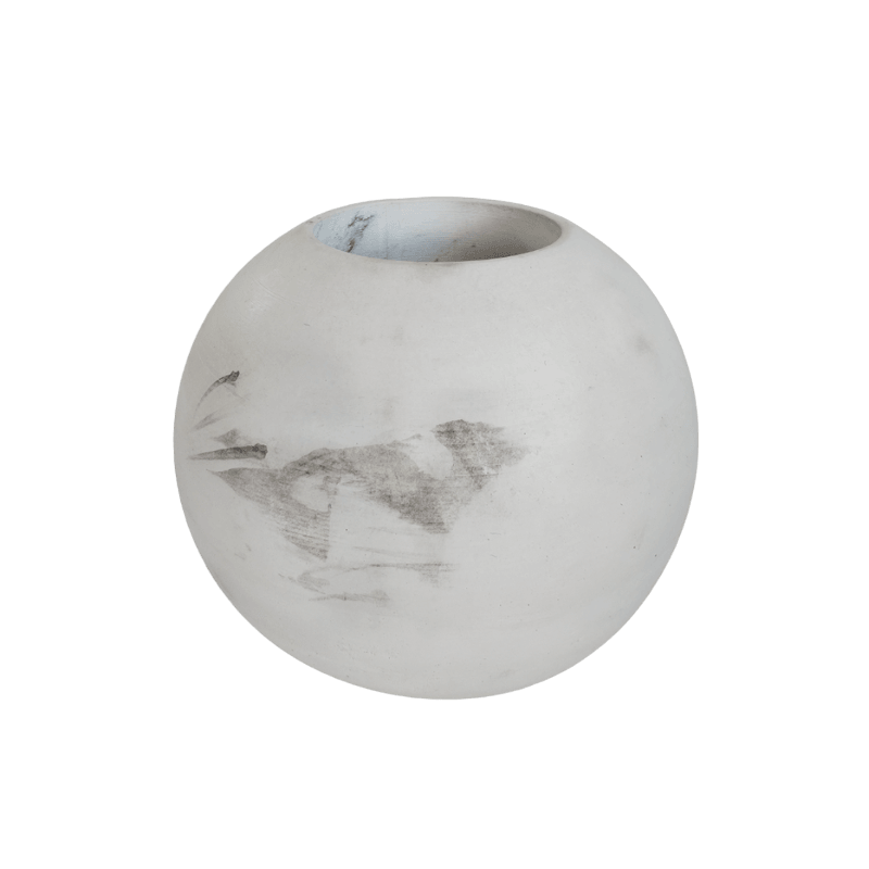 Matera Luna de Cemento 12x13.5x7 cm Marmól Negro - VIRTUAL MUEBLES