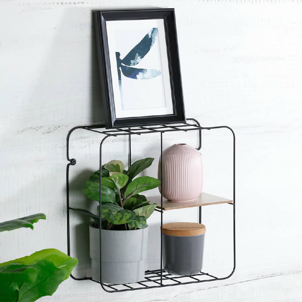 Repisa Multicuadros Pintado Negro