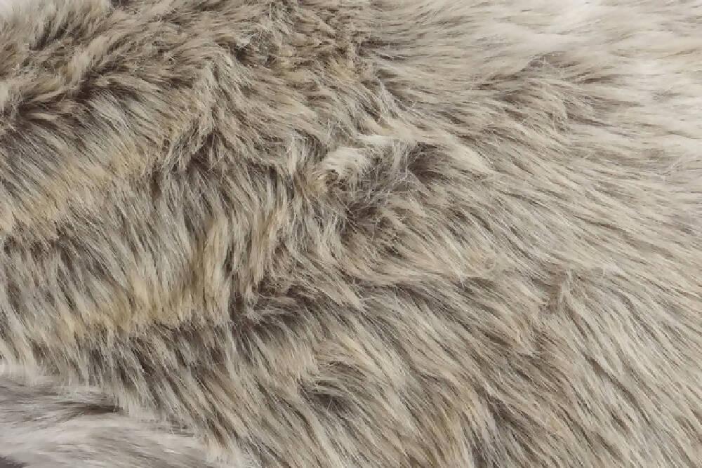 Funda Para Cojin Peluche Largo Café Matizado - VIRTUAL MUEBLES