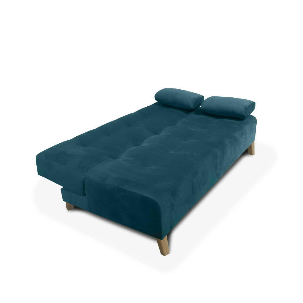 Sofacama Glaser 3 Posiciones Tela turquesa