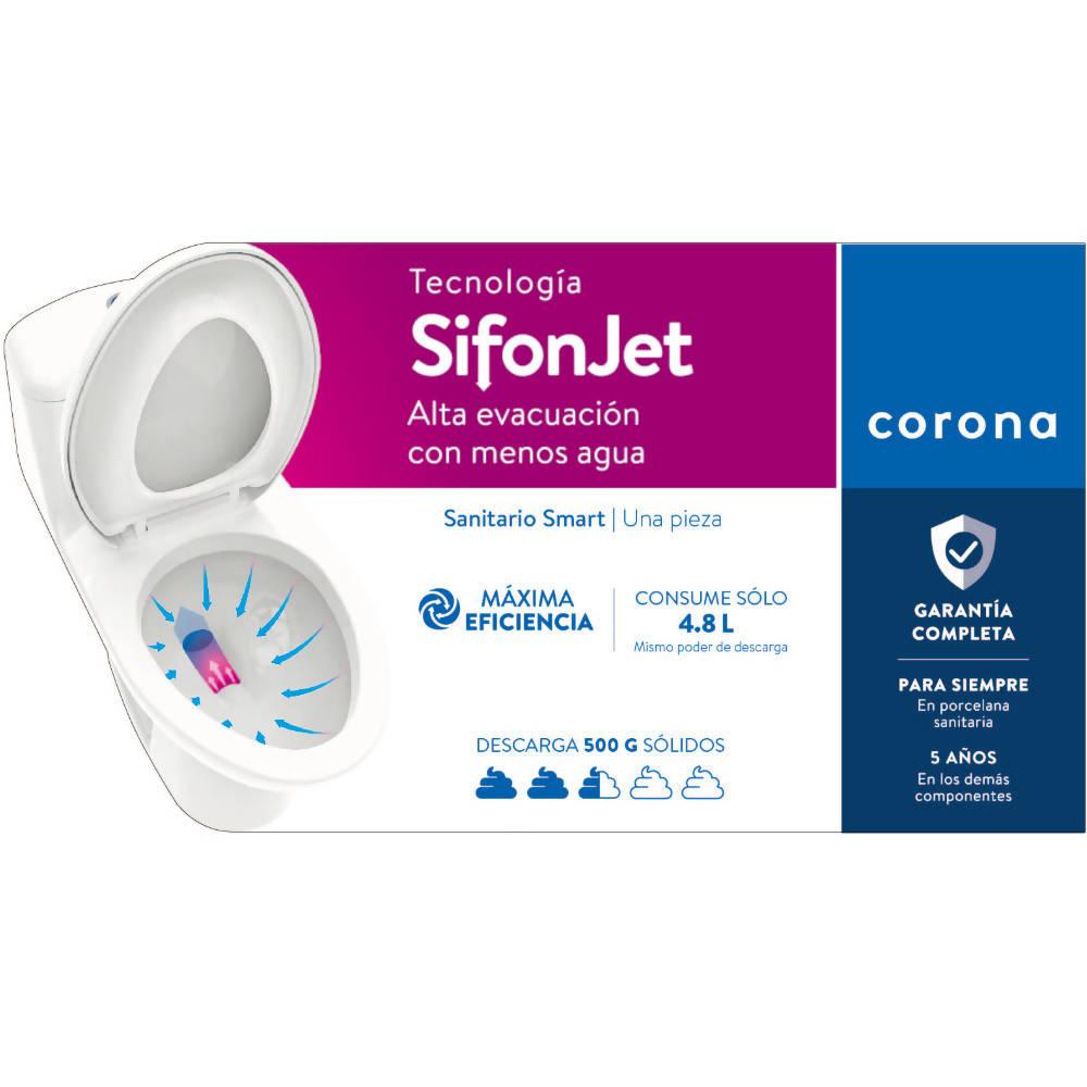 Sanitario Corona Smart Redondo Blanco - VIRTUAL MUEBLES